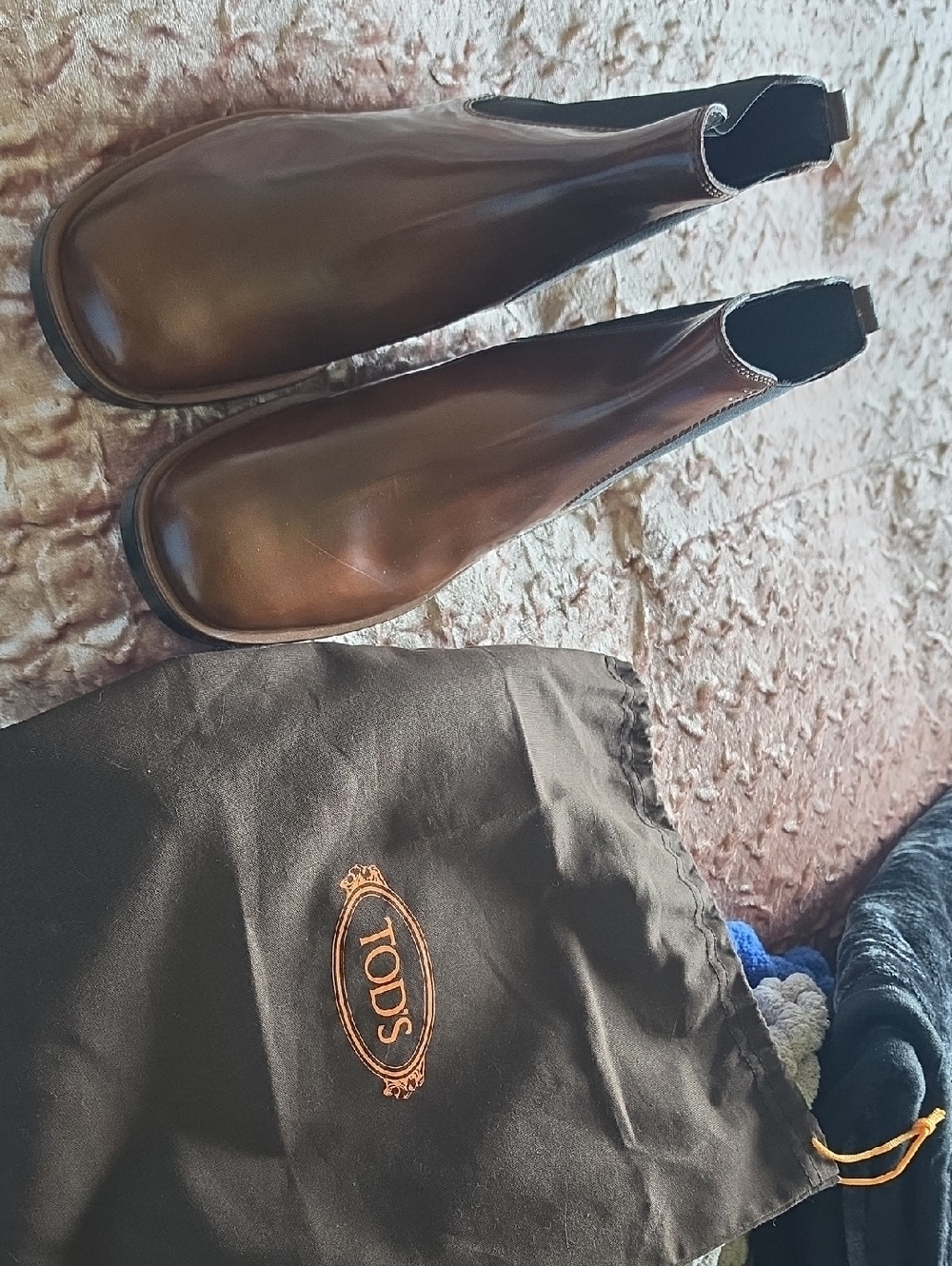 Tod's Brown Leather Slip-On Chelsea Loafers